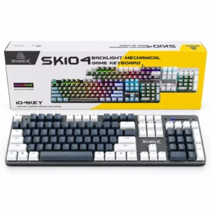 Bàn phím cơ Sorex SK104 cùng hộp đựng sản phẩm chính hãng
