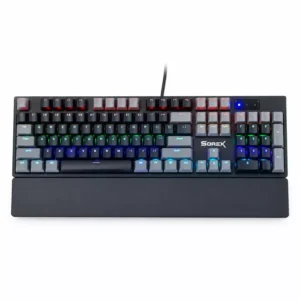 Bàn phím cơ Sorex SK104 phím bấm chi tiết màu xám đen