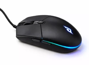 Chuột gaming E-Dra EM6102 Pro màu đen góc nhìn nghiêng