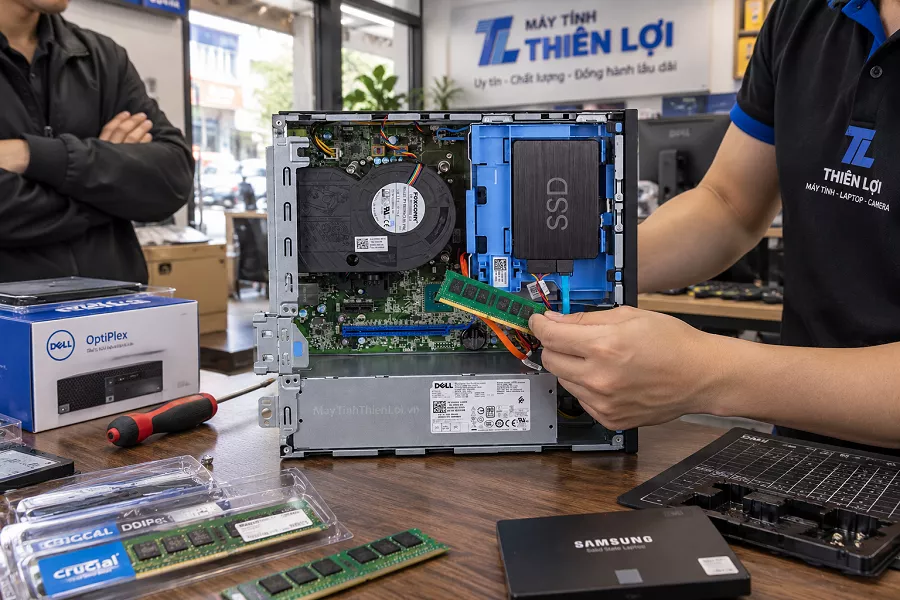 Lắp ráp linh kiện máy tính Dell OptiPlex 3050 SFF i3-6100