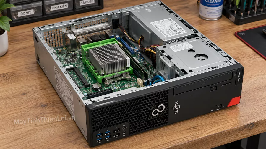 Nội thất bên trong máy tính đồng bộ Fujitsu ESPRIMO D588/V