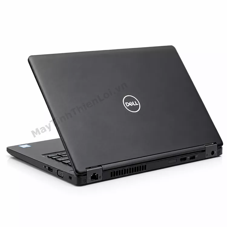 Laptop Dell Latitude 5490 góc nhìn mặt sau và cổng kết nối