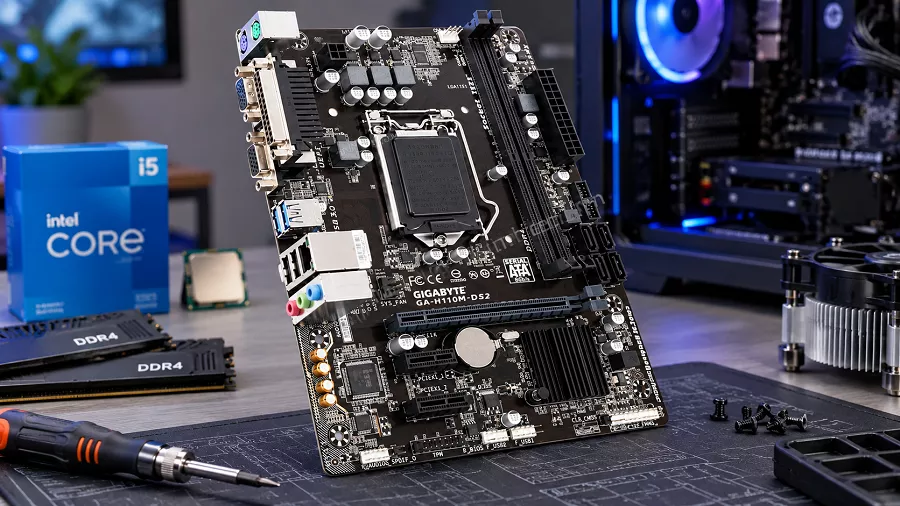 Quy trình lắp ráp mainboard Gigabyte H110M-DS2 cấu hình máy tính