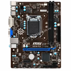Bo mạch chủ MSI H81M-P33 layout đầy đủ chính hãng