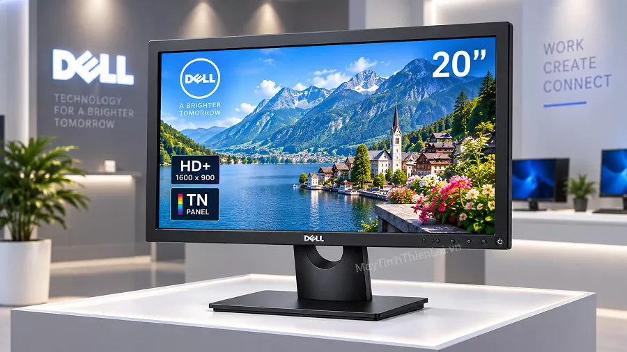 Màn hình Dell E2016HV 20 inch HD+ tấm nền TN mặt trước