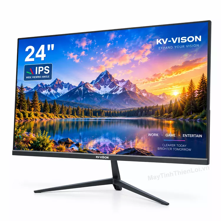 Màn hình KV-Vision KVG24120FL 24 inch góc nhìn trực diện