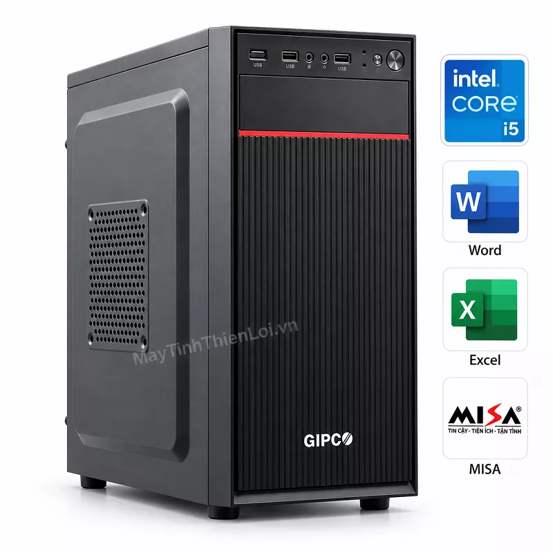 Máy tính văn phòng i5 6500 8GB SSD 256GB chuyên dụng chạy mượt phần mềm kế toán MISA, Word, Excel tại Máy Tính Thiên Lợi