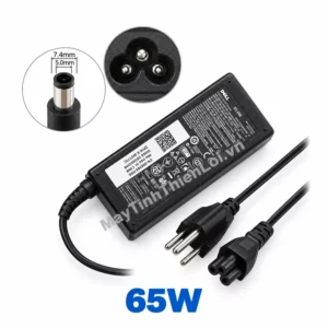 Chi tiết đầu cắm 7.4mm sạc laptop Dell 65W chân kim to