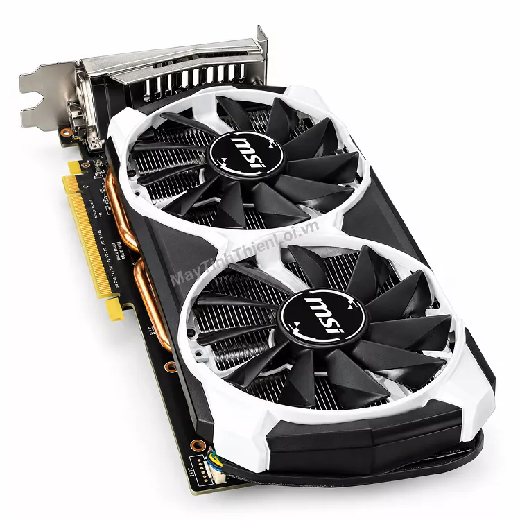 Góc sau card màn hình MSI GTX 960 OC 2GB GDDR5