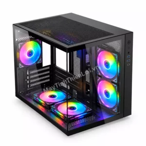 Vỏ case Gaming Start Aqua kính cường lực trong suốt