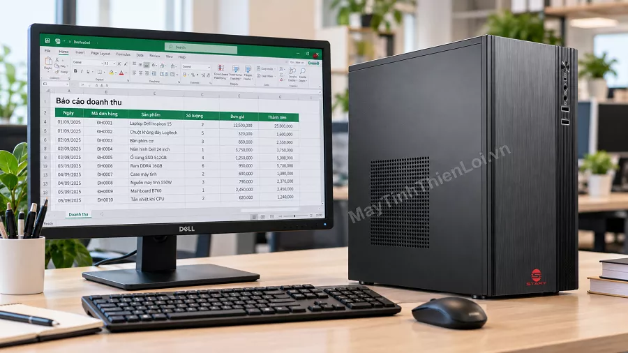Bộ máy tính văn phòng hoàn thiện với vỏ case Start M25