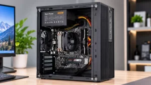Nội thất bên trong case máy tính văn phòng Core i5 12400