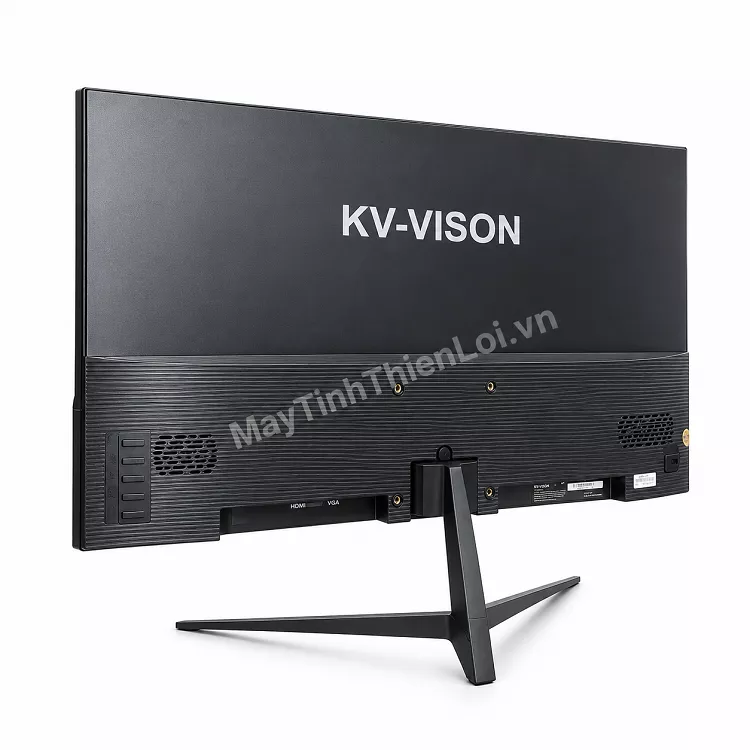 Mặt sau màn hình KV-Vision KVG22100H thiết kế hiện đại với chân đế chữ V vững chãi